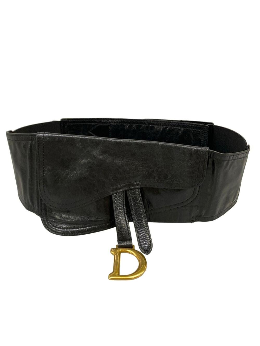 Dior/Christiandior Saddle Belt Black #368644D11B